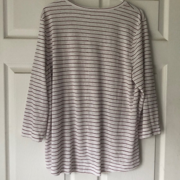 Loft white and red striped shirt - Picture 5 of 5